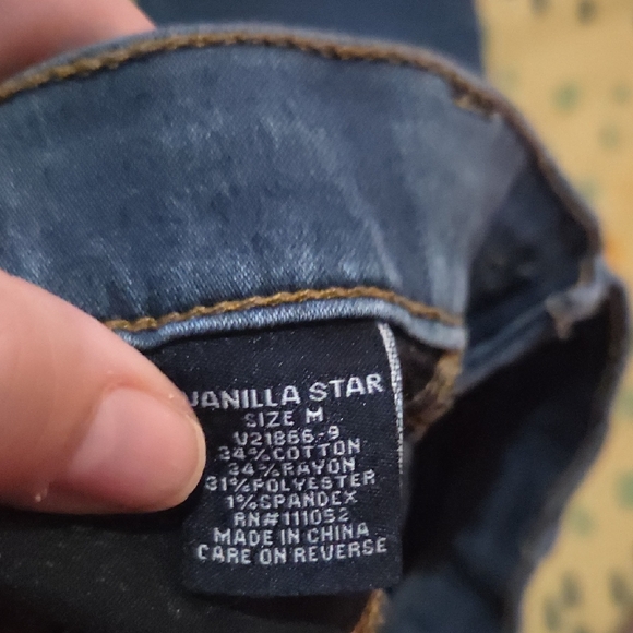 🌼2 For $20🌼Vanilla Star Dark Blue Skinny Jeans Size Medium - Picture 4 of 4